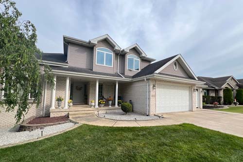 Front view of house